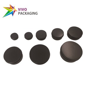 Matte Black Aluminium Tin and Screw Cap, Cosmetic Tin Balm Container, Small Tin Box for Storage. Perfect for Lip Balms, Salves, Creams. image 2