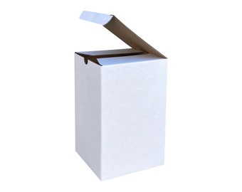 Cardboard Candle Mailing Boxes in White, Gift Boxes, Various Sizes (100 pcs). These handy mailing boxes are designed with candles in mind.