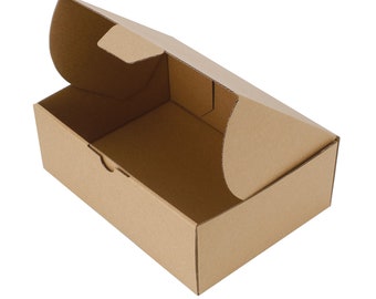 Heavy-Duty Kraft Die Cut Mailing Boxes, Various Sizes (100 pcs).Reliable Packaging in Various size for Secure Shipping and Storage Solutions