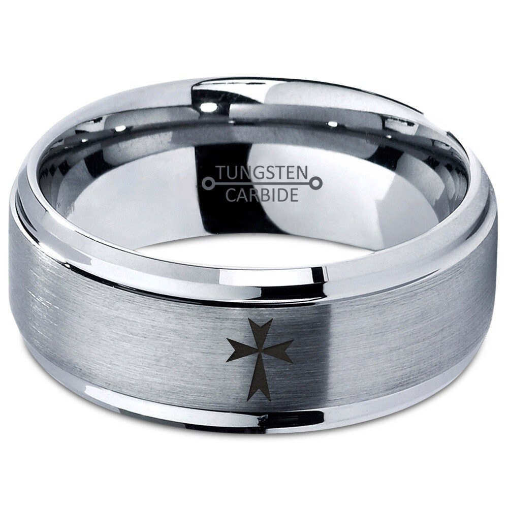 Anello Della Fede Con Croce In Argento - Regolabile E Placcato Argento, Gioiello Handmade