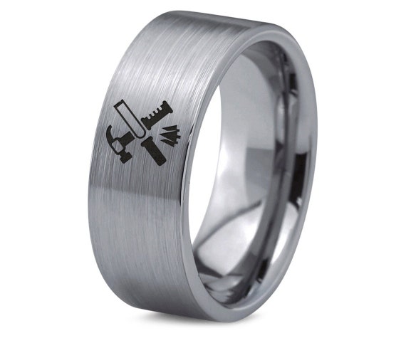 Chiseled — Unique Mens Wedding Rings