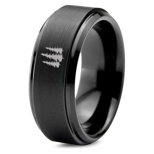 Tree Wedding Ring Etsy