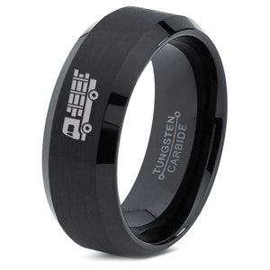 Geschenke für Freund, LKW LKW Ring, Ring für Fahrer, Versprechen Ring, Ring mit Gravur, Geburtstagsgeschenk für ihn, Geschenk für Männer, Geschenk für sie