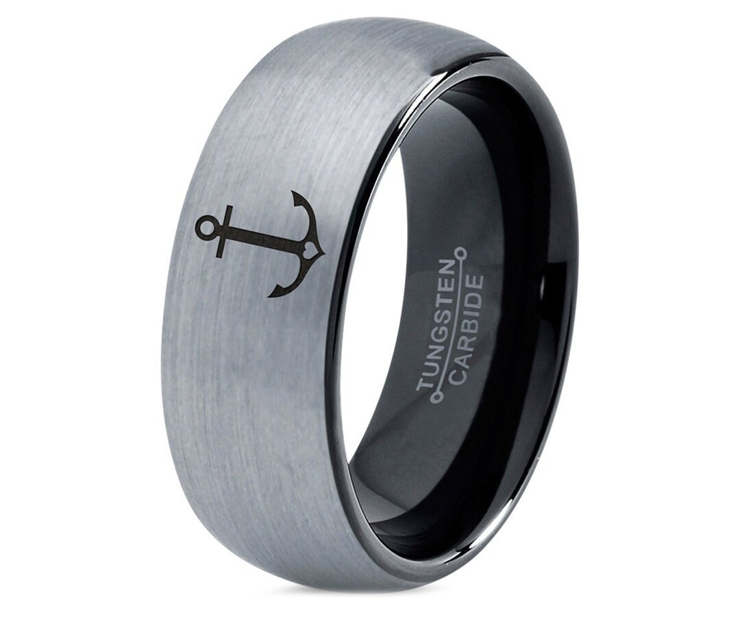 Bague Militaire Bague Homme Ancre Marine Bague Militaire Rétro En