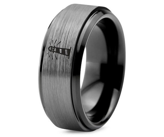 Navy wedding shop rings