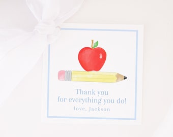 Teacher Appreciation | Gift Tag for the Teacher | Printable Download | Favor Tag for Teacher | Staff Appreciation for School  | 1055