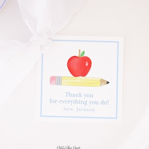 Teacher Appreciation | Gift Tag for the Teacher | Printable Download | Favor Tag for Teacher | Staff Appreciation for School  | 1055