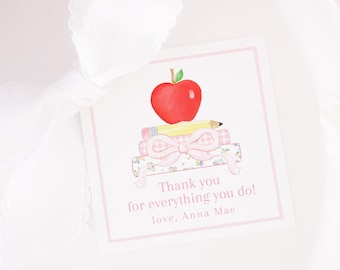 Teacher Appreciation | Gift Tag for the Teacher | Printable Download | Favor Tag for Teacher | Staff Appreciation for School  | 1055