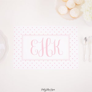 Personalized Monogram Placemat | 12x18 | Printable | 5002 5003 5004 5005 5006 5007 5008 5009 5010 5011 5012 5013 5014 5015 1068 1066