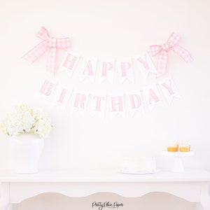 Pink Watercolor Happy Birthday Banner Printable ALL Letter | 5002 5003 5004 5005 5006 5007 5008 5009 5010 5011 5012 5013 5014 5015 1068 1066