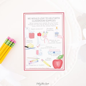 Classroom Supply Wish List | Printable | Teacher Supply Wish List | Watercolor Class Supplies | Back to School Teacher Favorite Things 1055