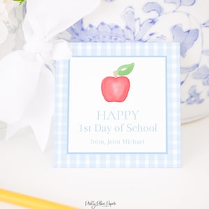 Watercolor Back to School Tag | Teacher Tag | Teacher Gift Tag | Printable Back to School Tag for Boys | Printable Git Tags for School, 1055