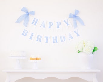 Blue Watercolor Happy Birthday Banner | Printable Download | Watercolor Happy Birthday Banner | Watercolor Letter Banner | 2000