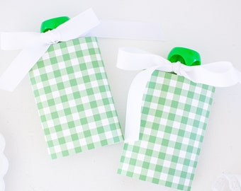 Green Gingham Applesauce Pouch Cover | Printable Download | Watercolor Yogurt Pouch | Applesauce Tag | Birthday School Classroom 6000