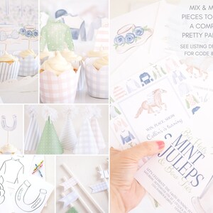 Churchill Downs Race Horse &amp; Jockey - Watercolor Printable Invitation ...