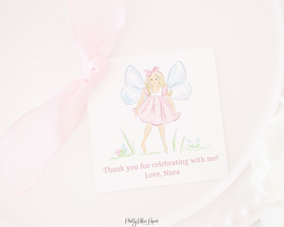 Fairy Party Favor Tag Editable Printable - Etsy