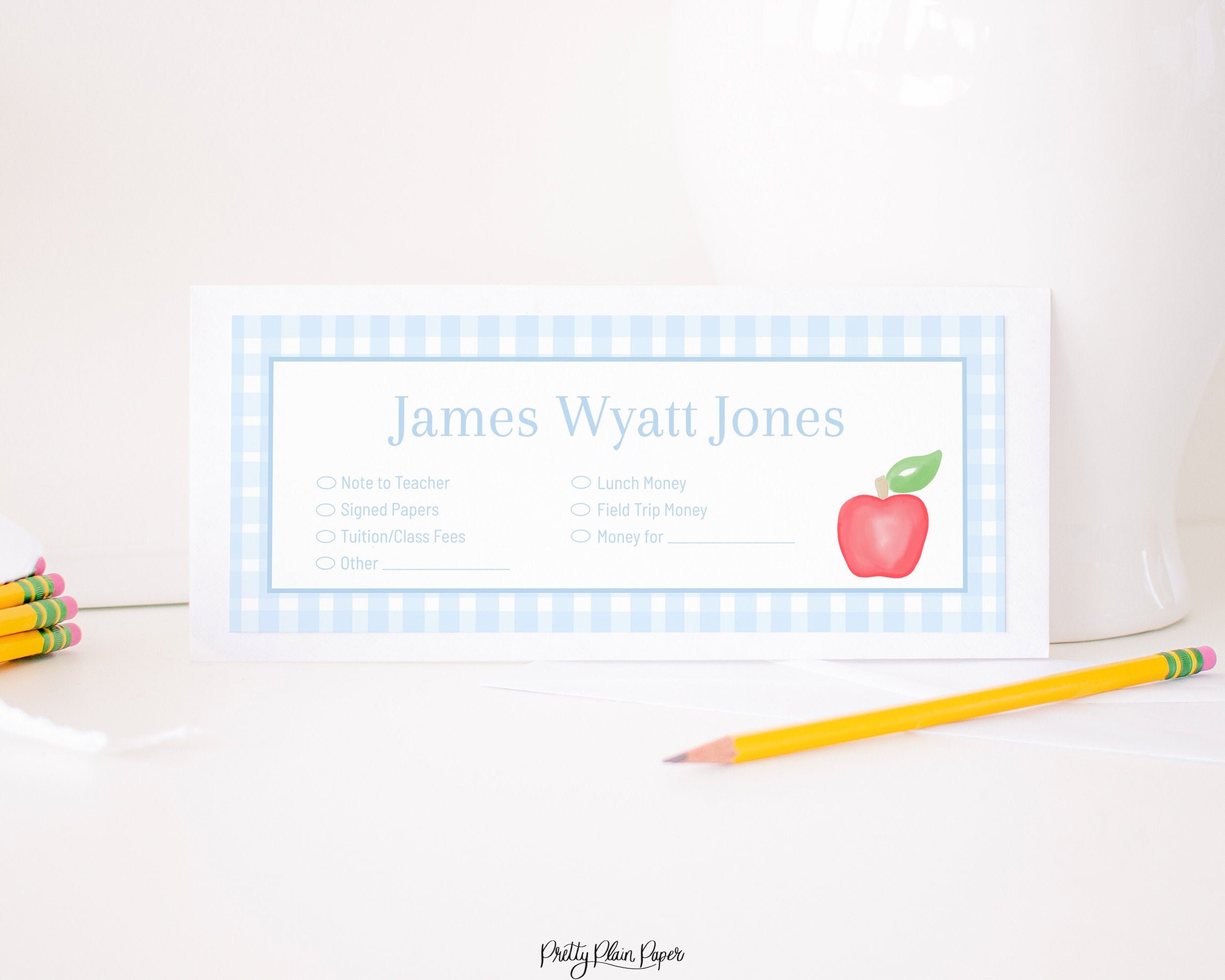 Personalized Envelopes for School Watercolor Back to School Etsy