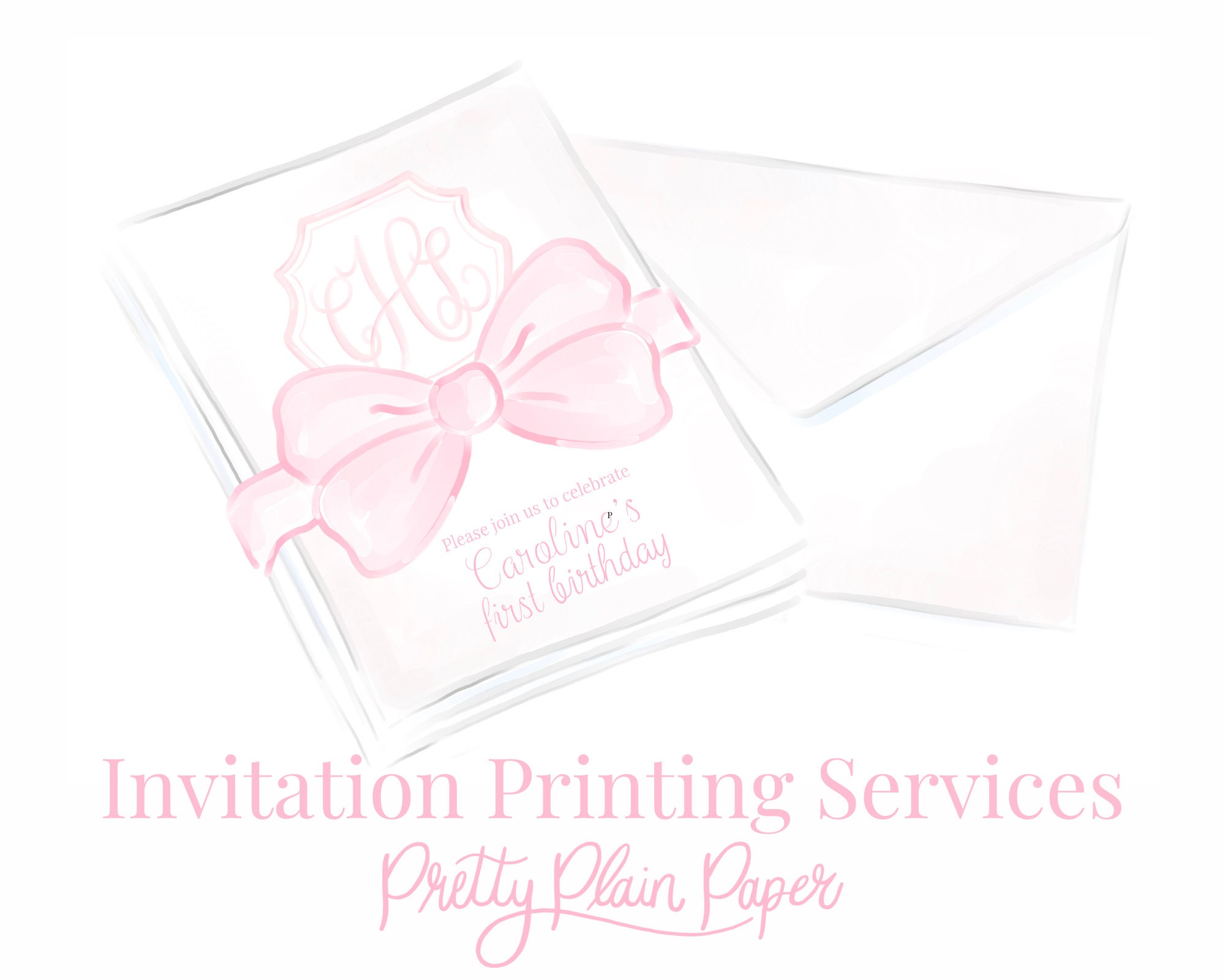 Invitation Printing Services by Pretty Plain Paper | 0105 1020 1027 1030 1050 1052 1054 1059 1066 3001 3002 3004