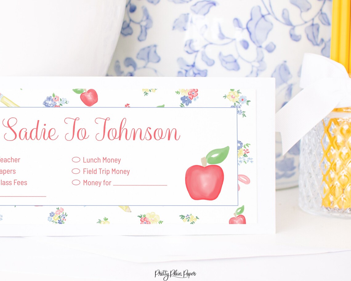 Personalized Envelopes for School Watercolor Back to School Etsy España