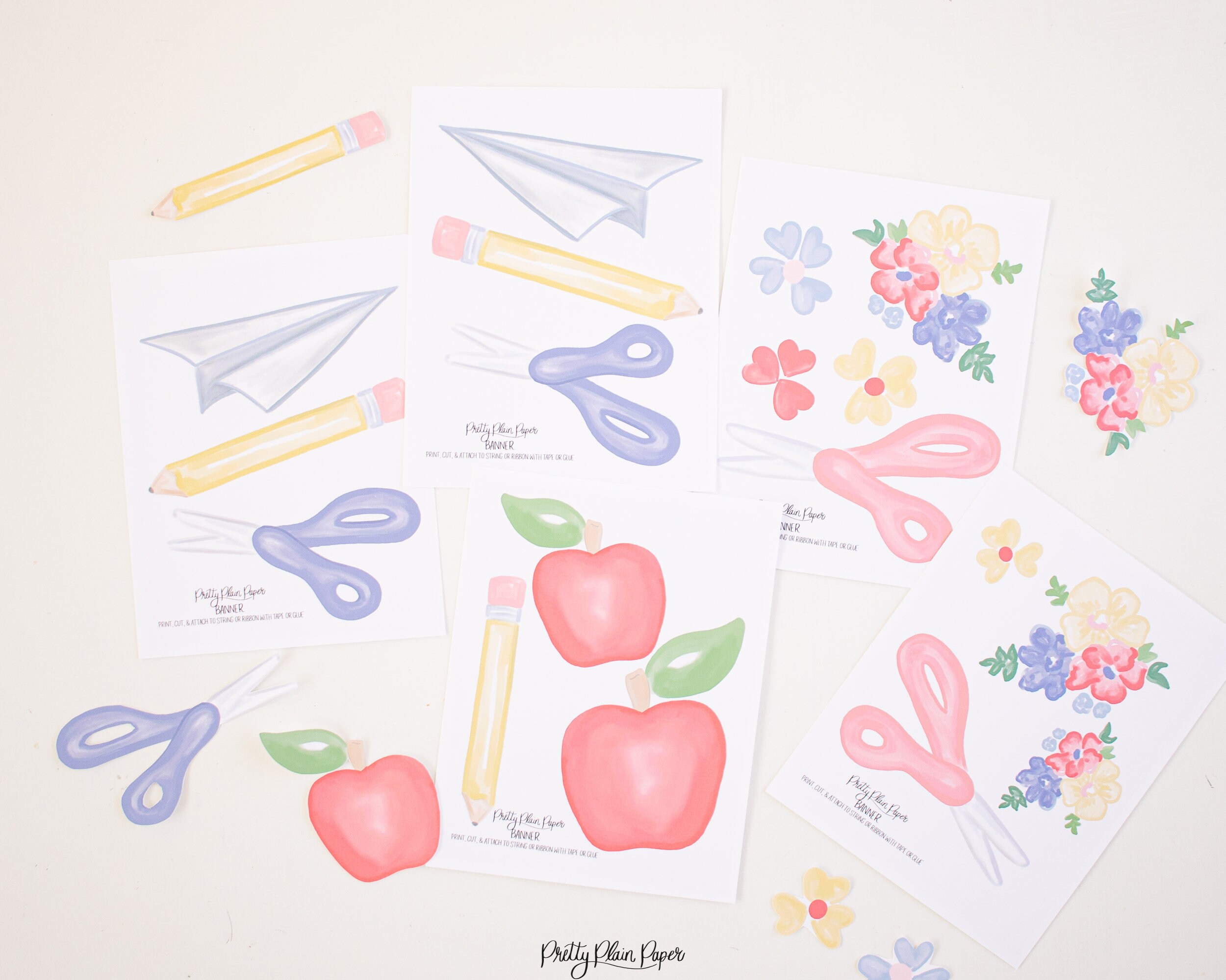Back to School Banner Printable | Printable Download | Pencils and ...