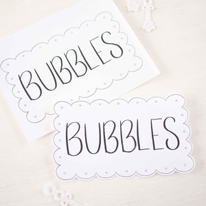 Bubble Party - Bubbles Sign Printable Download 0104 - Etsy
