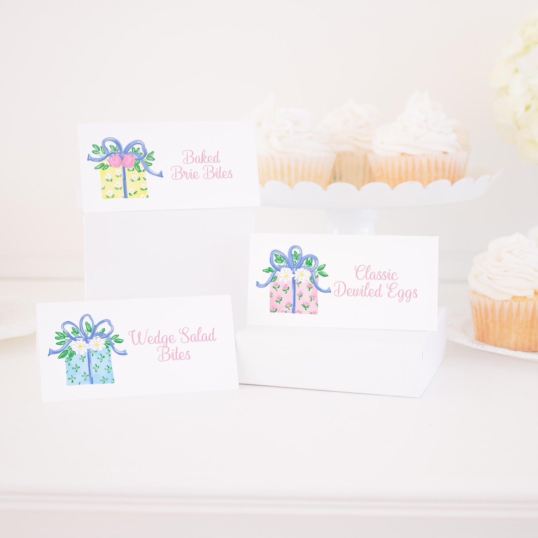 Food Labels and Place Cards | Everyday is a Gift | 2x4 Tent-style ...