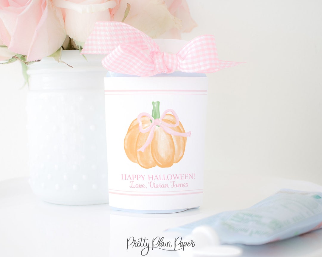 Applesauce Pouch or Yogurt Pouch Printable Watercolor Pink Bow and