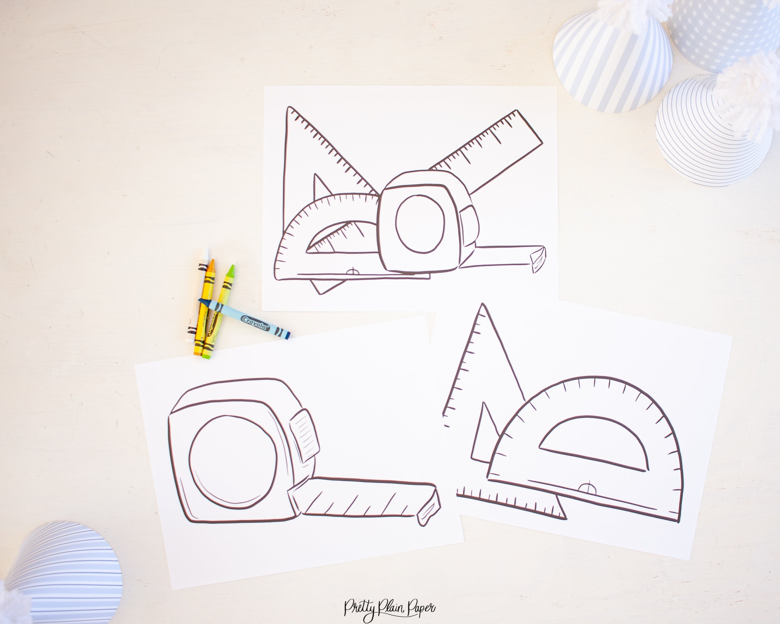 Tape Measure Coloring Page
