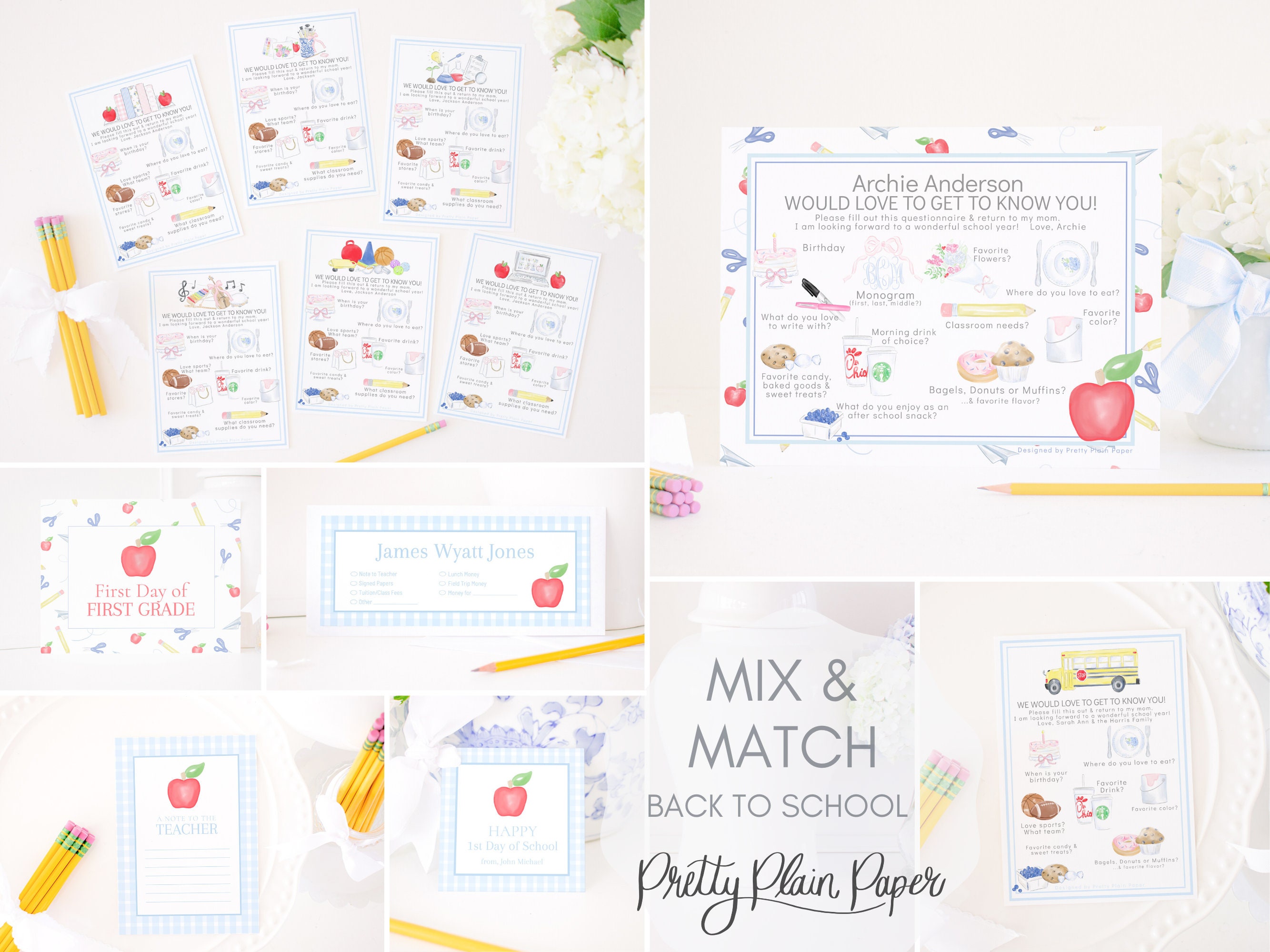 Dinner for Teacher 1st Day of School Gift Card Holder | Printable ...