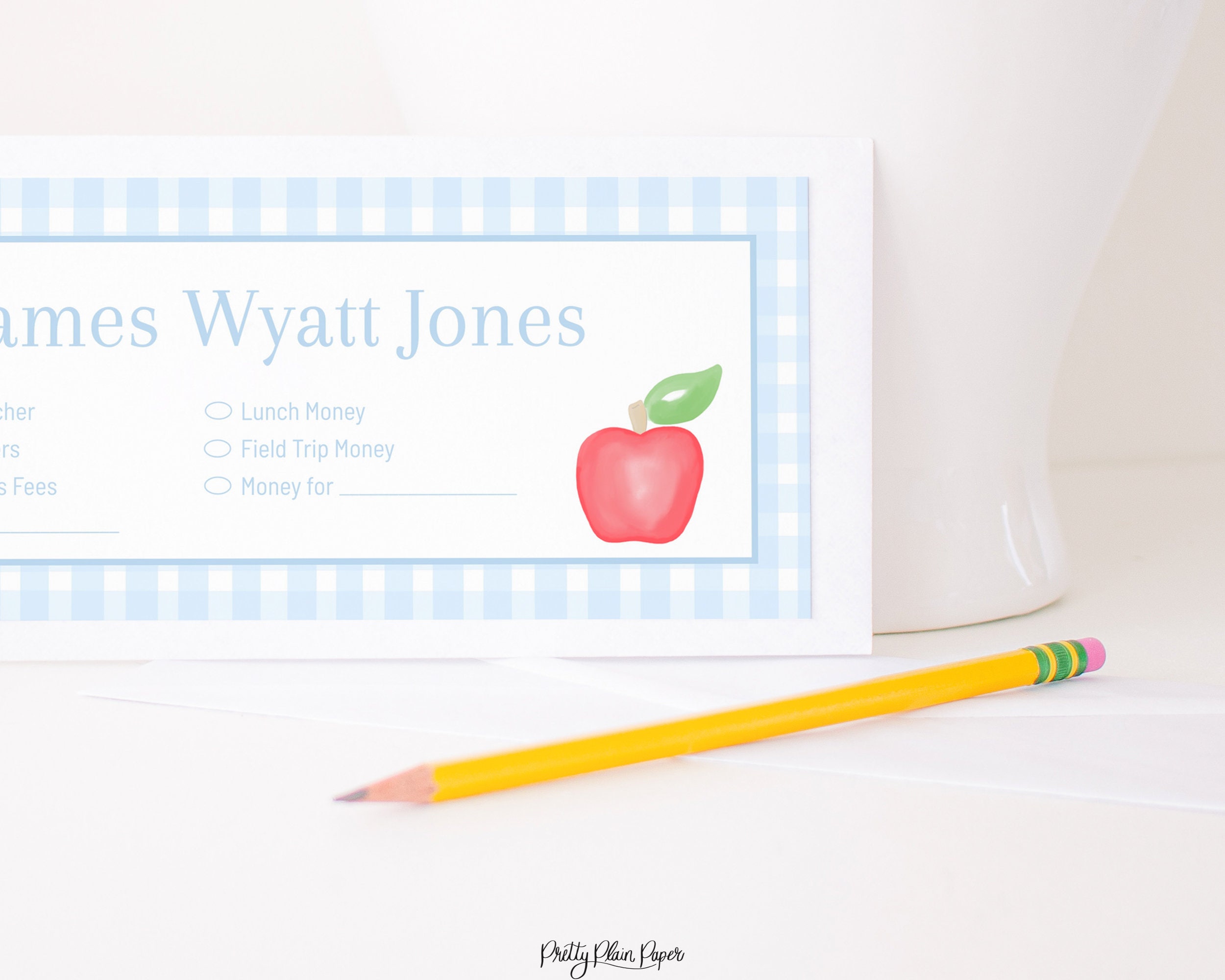 Personalized Envelopes for School Watercolor Back to School Etsy