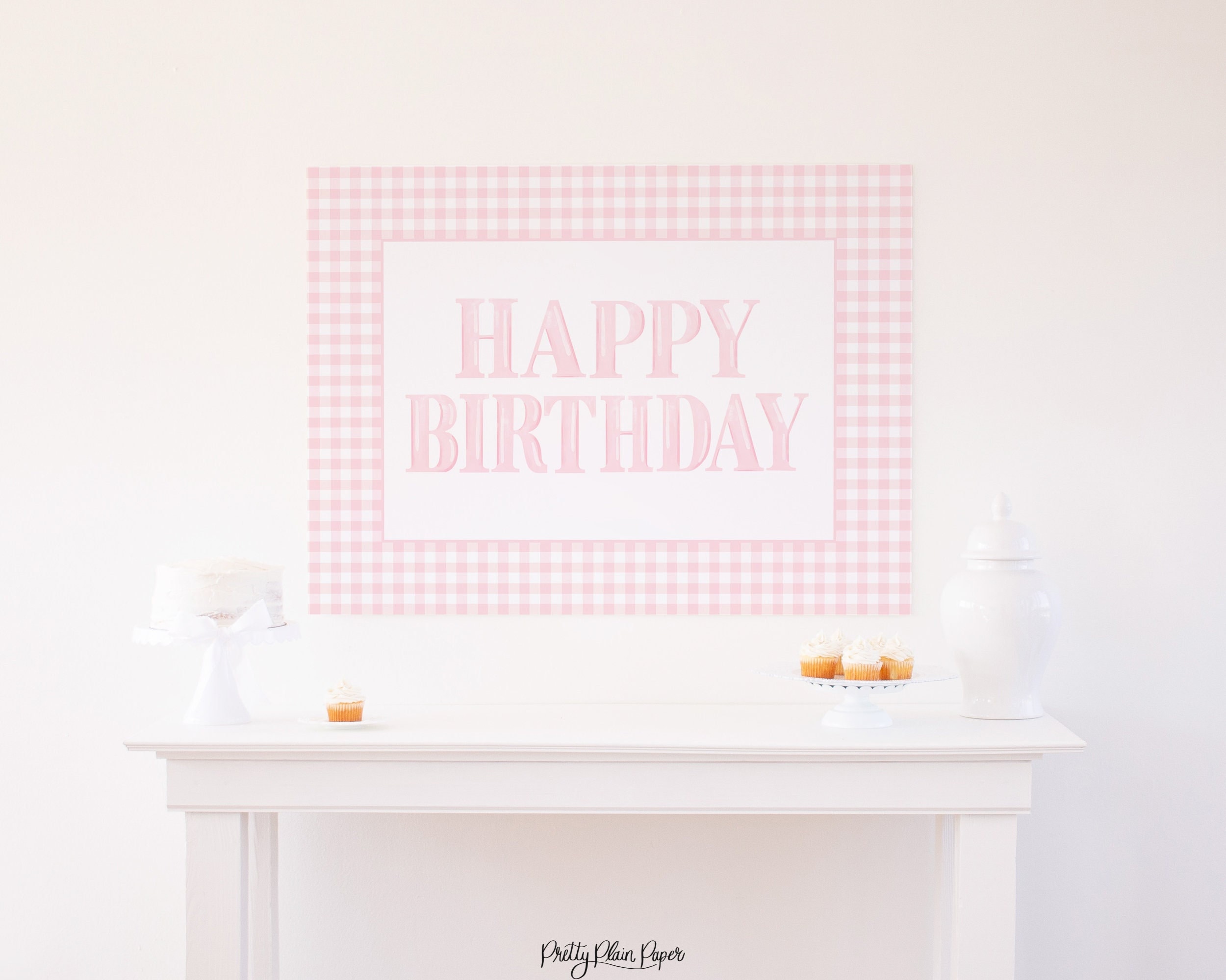 Signe de toile de fond joyeux anniversaire vichy rose aquarelle | 5002 5003 5004 5005 5006 5007 5008 5009 5010 5011 5012 5013 5014 5015 1068 1066