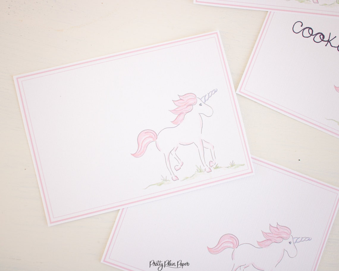 Unicorn Food and Beverage Labels Printable Download 1042 | Etsy