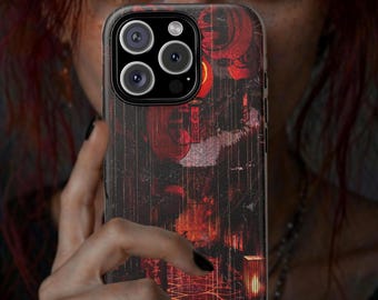 MTG Kamigawa Swamp iPhone Case, Neon Dynasty Full Art Black Mana Tough Case