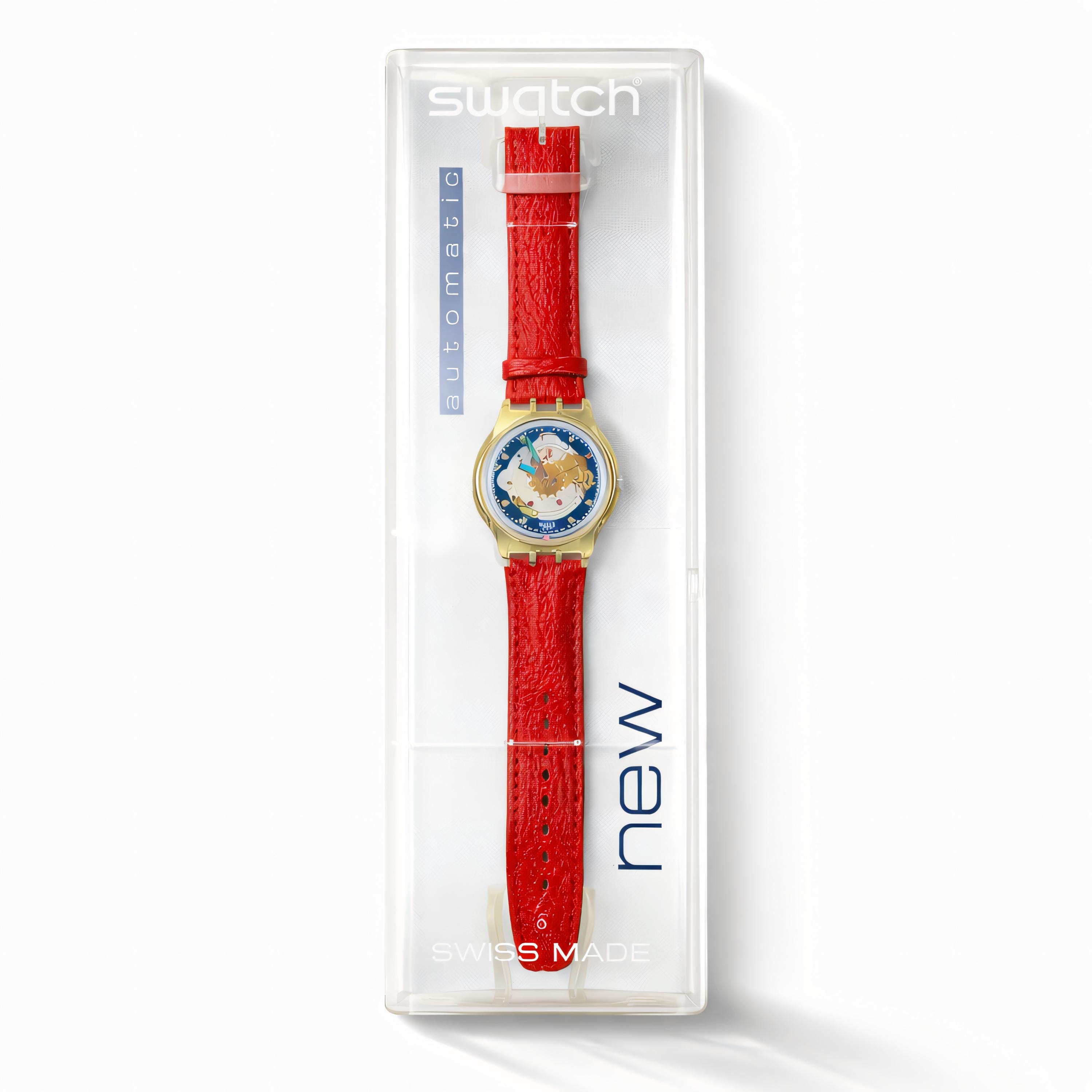 Swatch Automatic Red Ahead SAK101 1992 NOS Unworn | Mechanical 23