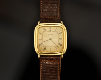Vintage Piaget Genève watch with 18K solid gold case