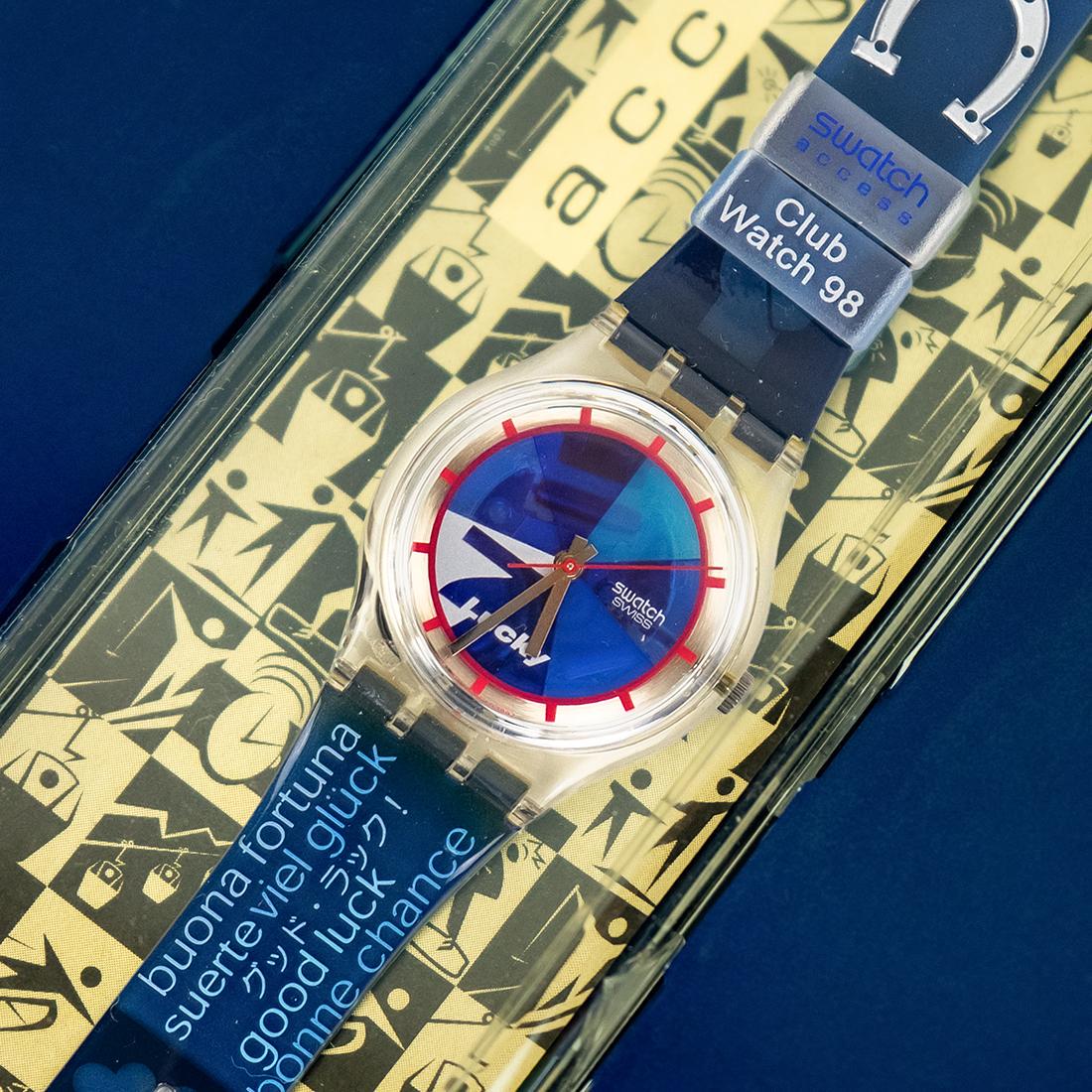Swatch Club Special Gent Access Lucky 7 SKZ116 1998 Watch - 90s