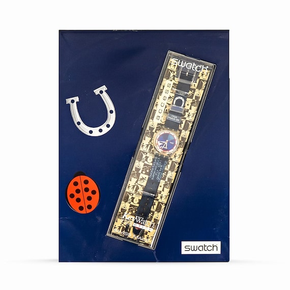 Swatch Club Special Gent Access Lucky 7 SKZ116 1998 Watch - 90s