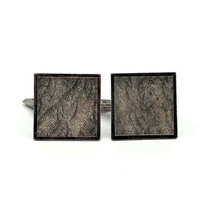 Twins man vintage square pattern - Cufflinks Man square motif