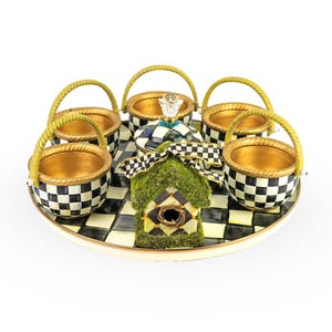 Mackenzie-Childs - Courtly check - Zestaw dekoracji domu