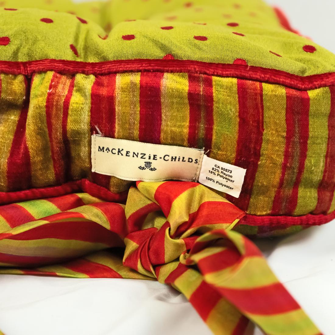 Set of 4 Mackenzie-childs “orchard Check” Pillows – Decorative