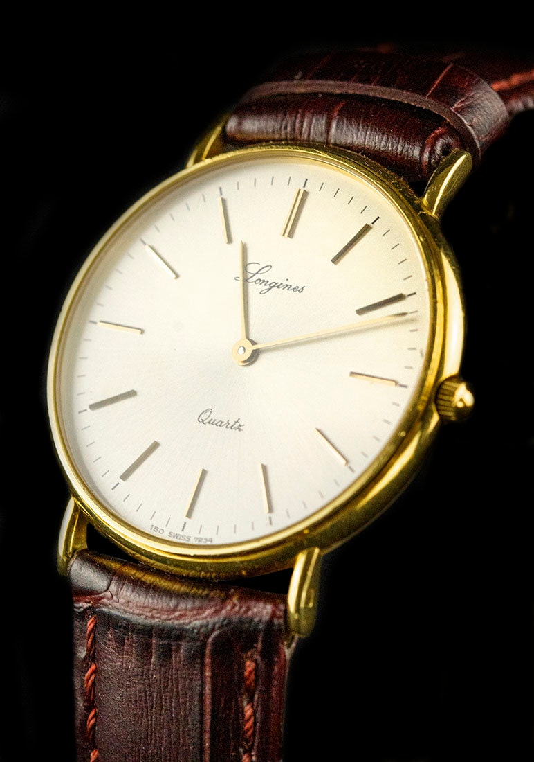 Vintage Longines Gold Watch 18kt Ultra 