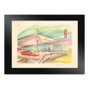 Massimo Losa Ghini (1959) Signed color lithograph