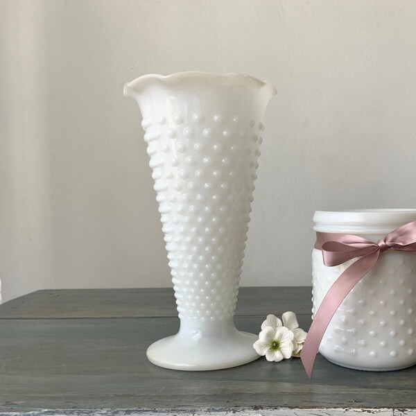 Tall White Vase Etsy