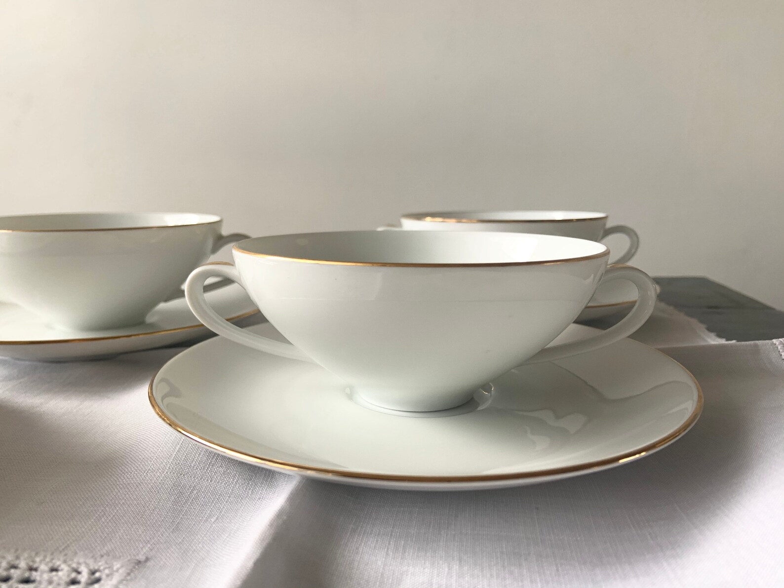 Elegant Cream Soup Bowl Mid Century German Design Lorenz Etsy