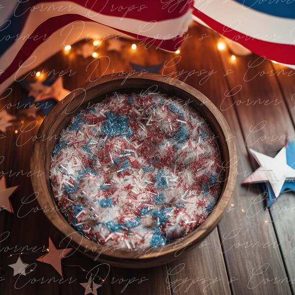 Set of 3, Newborn, Digital Backgrounds, Backdrops, stars & stripes, baby, boy, girl, bowls, red, white, blue, Independence day, patriotic