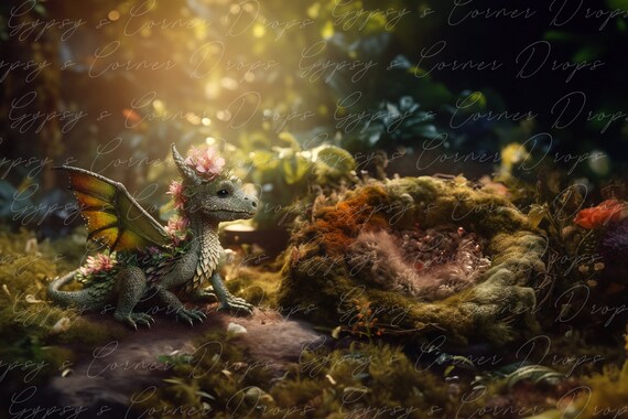 Drachen-Babyparty Hintergrund 2,1x1,5 M – Faltbarer Fotohintergrund Für Drachen-Themen-Party