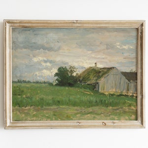 Cottage Vintage Printable Landscape, DIGITAL Download