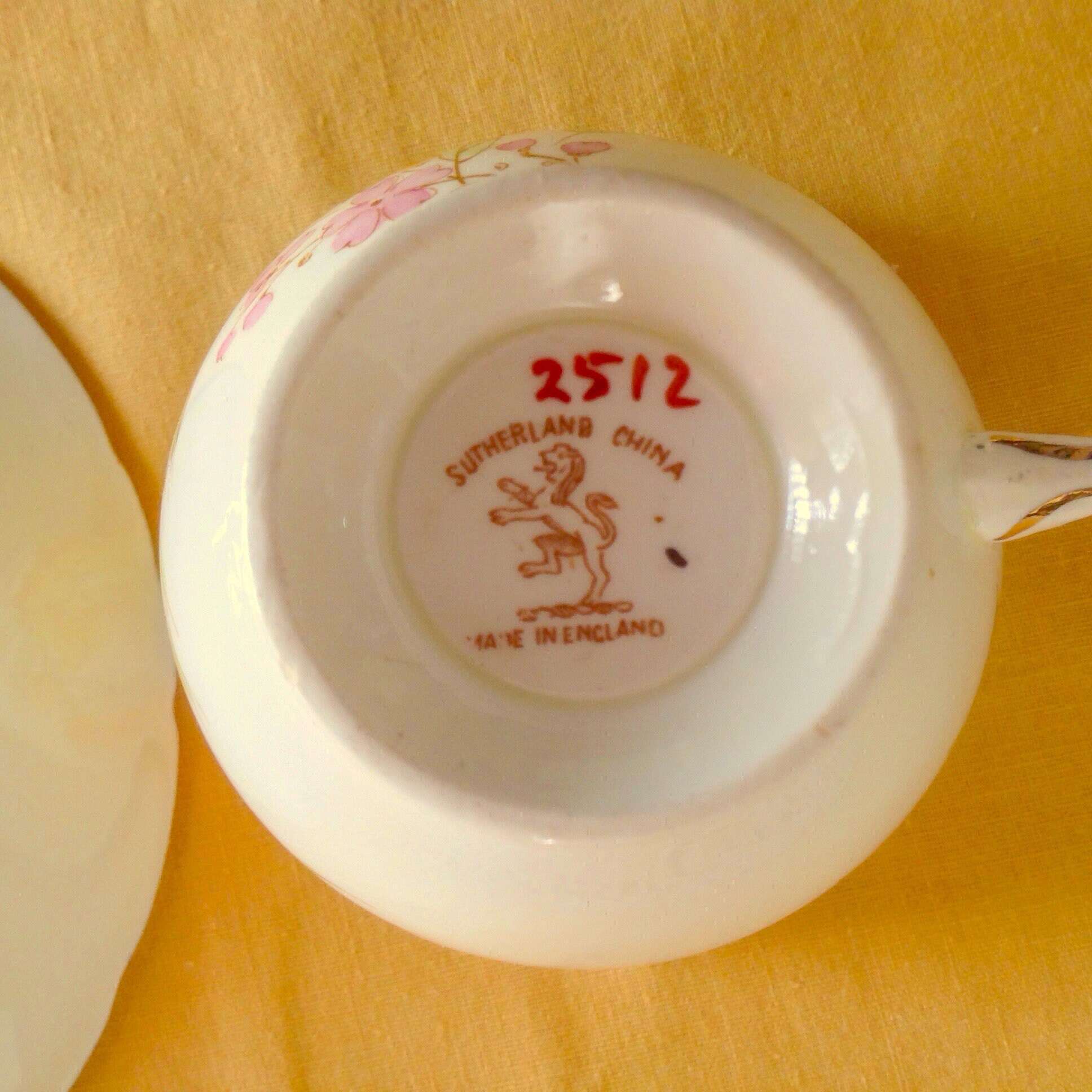 Vintage Sutherland bone china cup Etsy