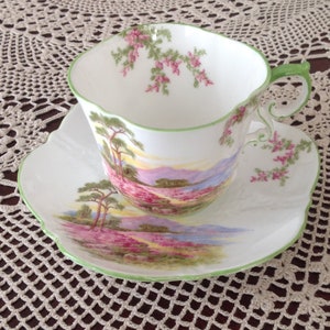 Vintage Aynsley English bone china cup and saucer set