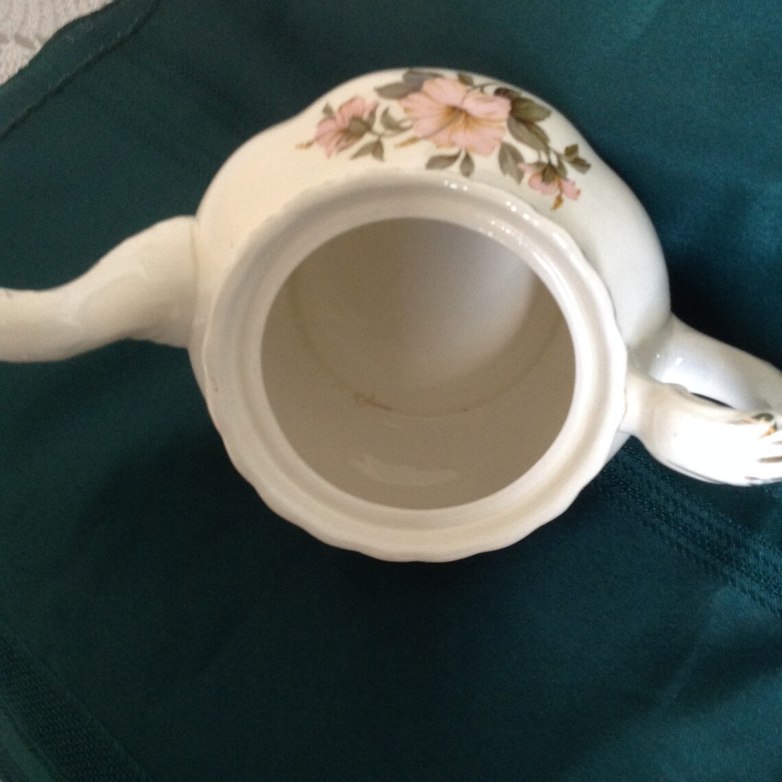 Vintage Grindley cream Petal Teapot, Made in England Etsy